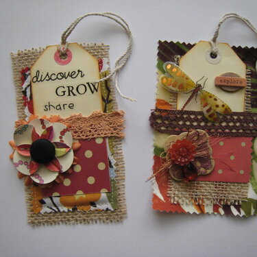 Fabric and burlap tags