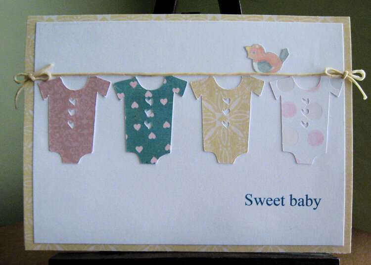 Onesie card just added to my Etsy shop