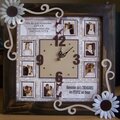 Scrapbooked Clock