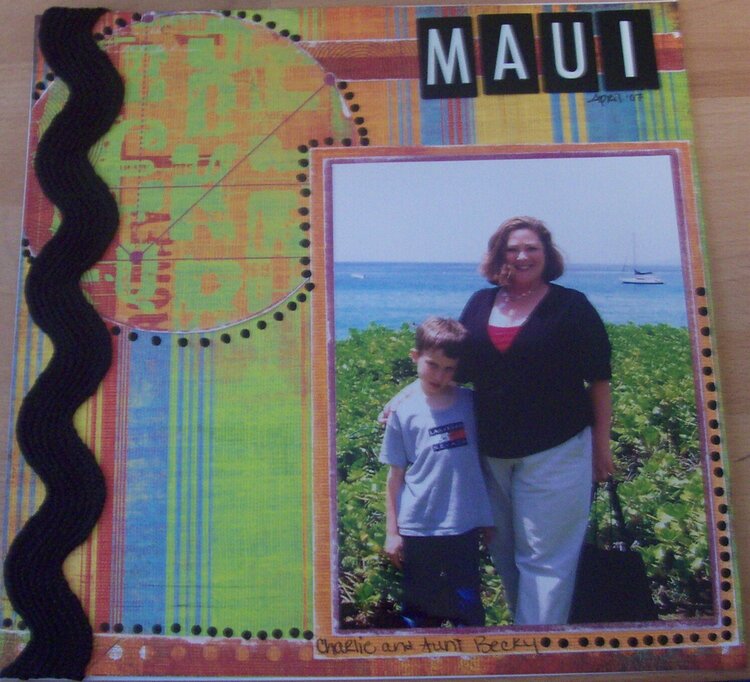 Aunt Becky and Charlie in Maui