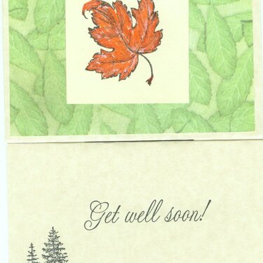 Get well Card - Maple Leaf