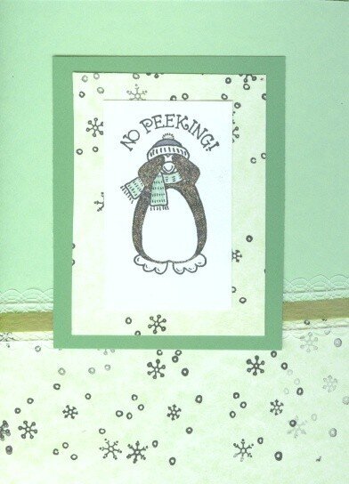 No Peeping! Christmas Cards