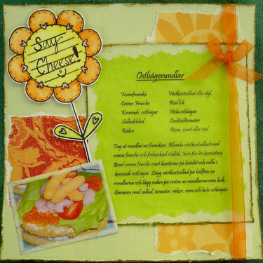 Recipe card for the Swedish Swap (the theme this time was entres)