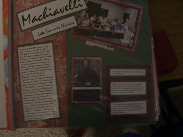 Machiavelli Class