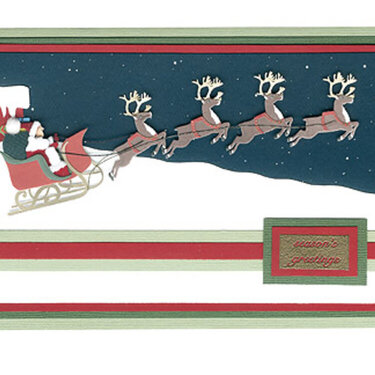 Santa&#039;s Departure Card - by Carla Sylvester