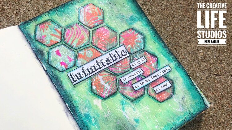 Inimitable Art Journal Piece