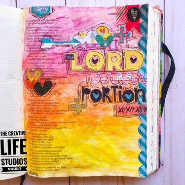 The Lord is my Portion - Bible Journaling