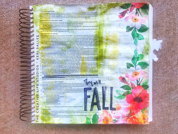 They Will Fall - Bible Journaling