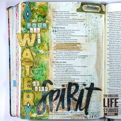 Pour out the Water - Bible Journaling