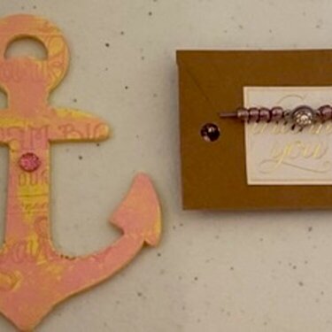 Anchor Decor And Girl Braclet