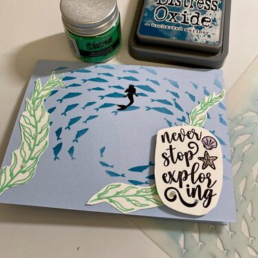 Never stop exploring/ graduation card