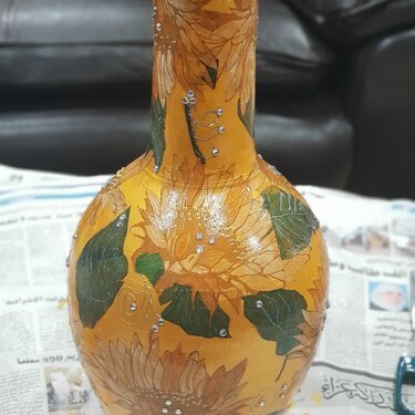 sun flower vase