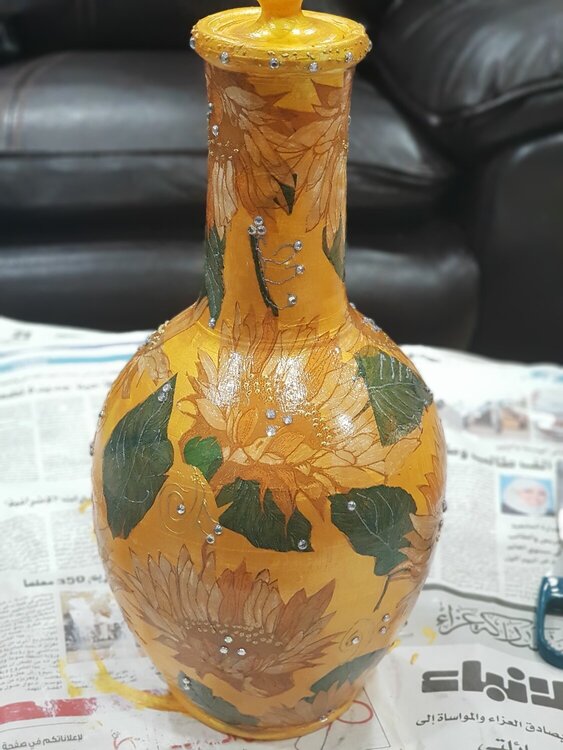 sun flower vase