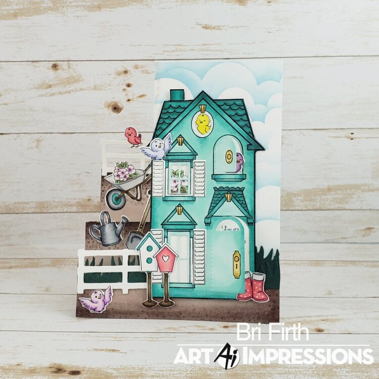Ai Holiday Mansion Garden Side Step Card