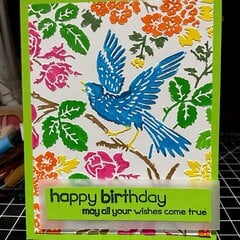 Bluebird birthday card