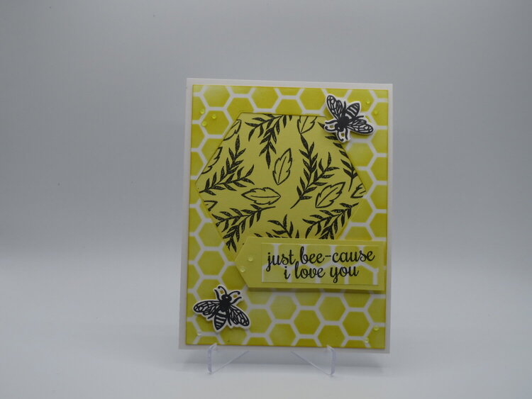 Just Bee-Cause I Love You card