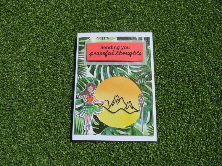 Peaceful thoughts card