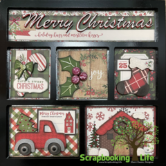 Christmas Shadowbox with Foundations Decor