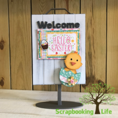 Chick Welcome Slat Sign from Foundations Decor