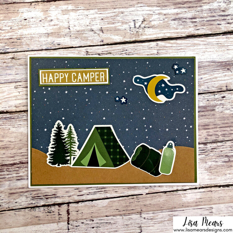 18 Masculine Cards - Echo Park - Let&#039;s Go Camping Collection