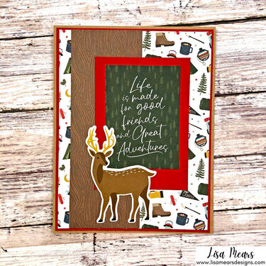 18 Masculine Cards - Echo Park - Let&#039;s Go Camping Collection