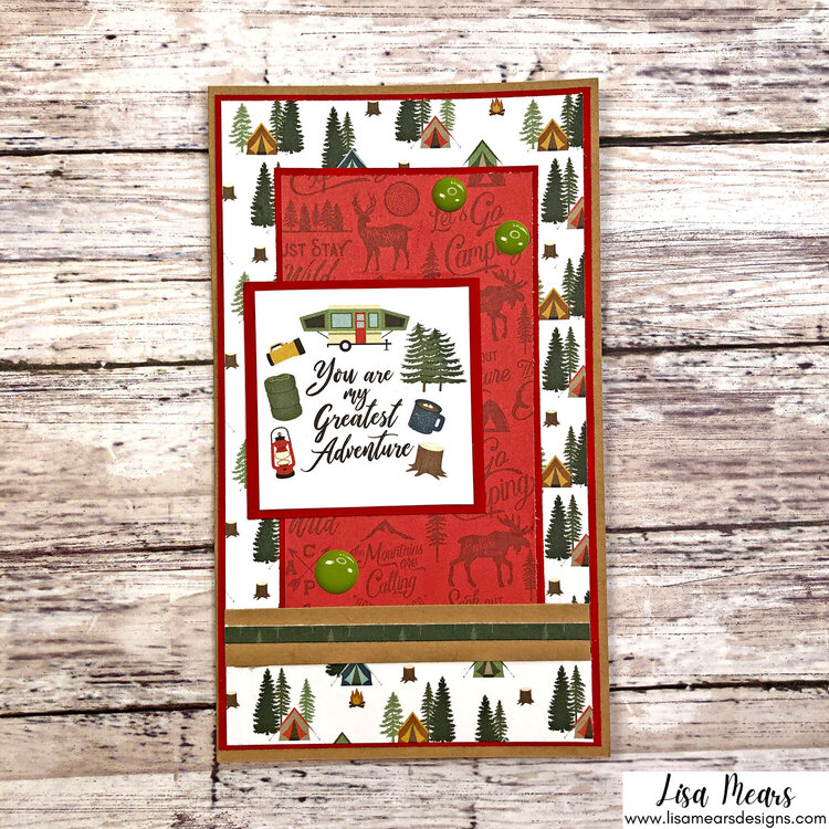 18 Masculine Cards - Echo Park - Let&#039;s Go Camping Collection