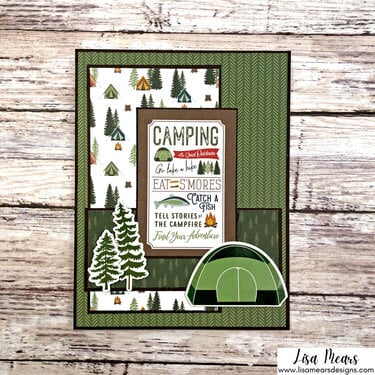 18 Masculine Cards - Echo Park - Let&#039;s Go Camping Collection