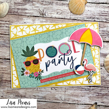 Handmade Summer Card - Echo Park Pool Party - 10 Cards 1 Collection