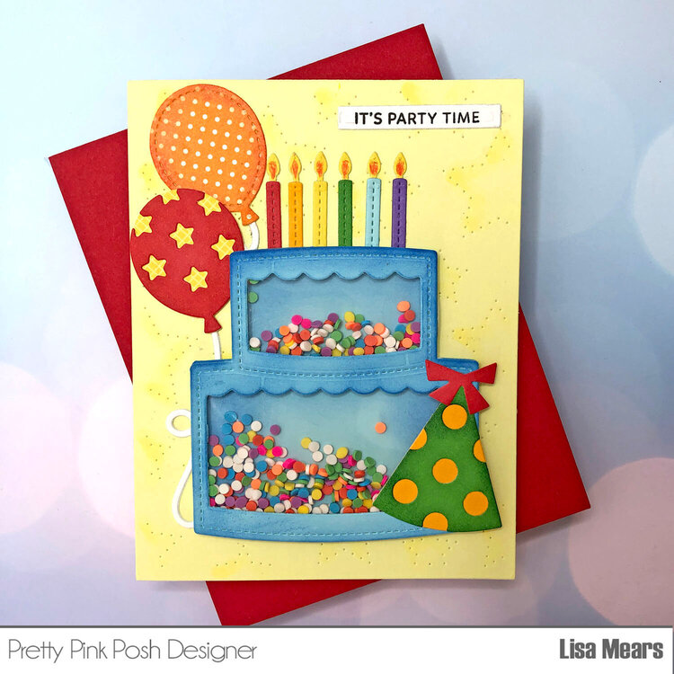 Birthday Cake Shaker Card