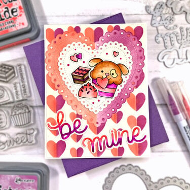 Pup-Cake Be Mine Card