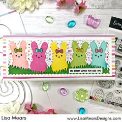 Easter Peeps Slimline Card