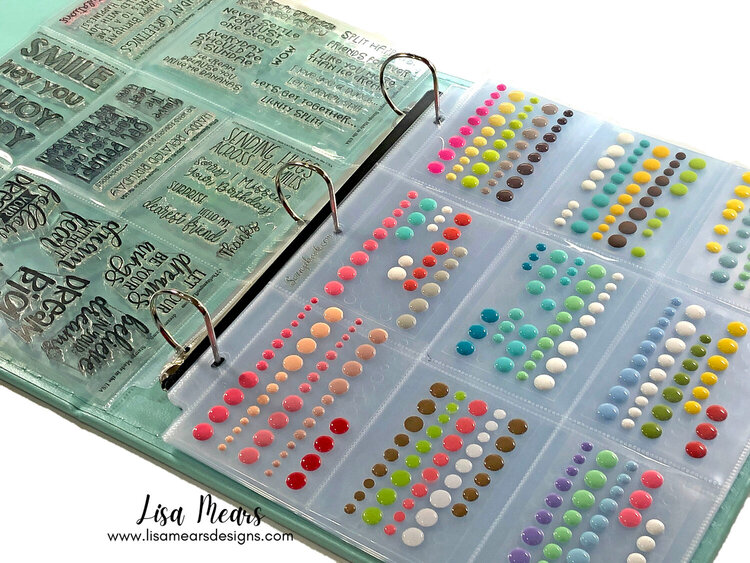 Using Albums for Stamp and Embellishment Storage