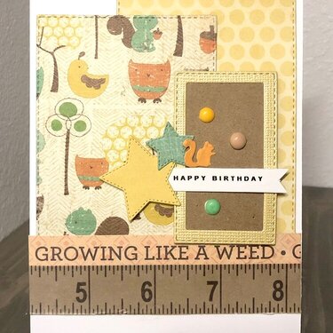 Growing like a weed/Happy birthday card