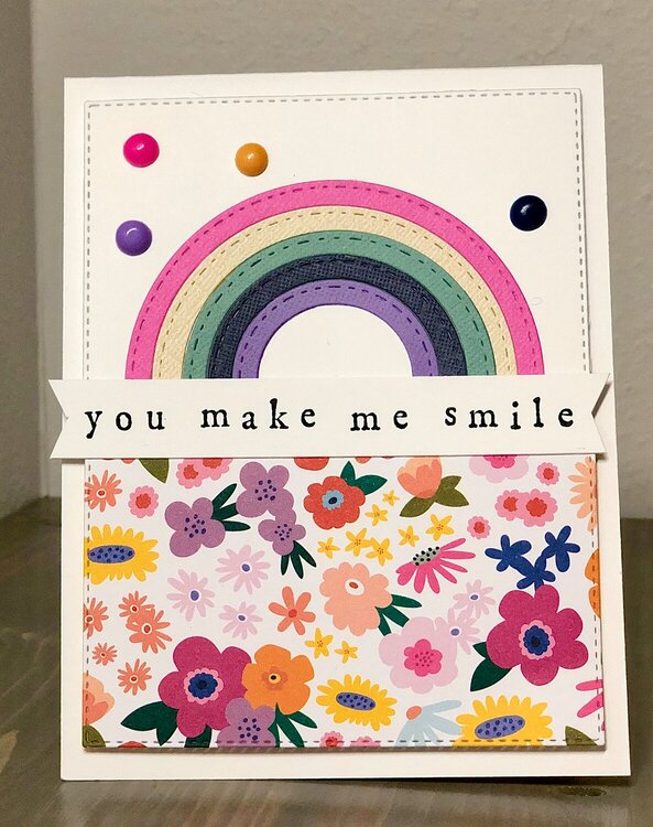 You make me smile, card