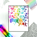 Rainbow Foil Thank You