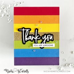 Rainbow Thank You Card