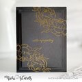 Faux Stacked Dies Sympathy Card