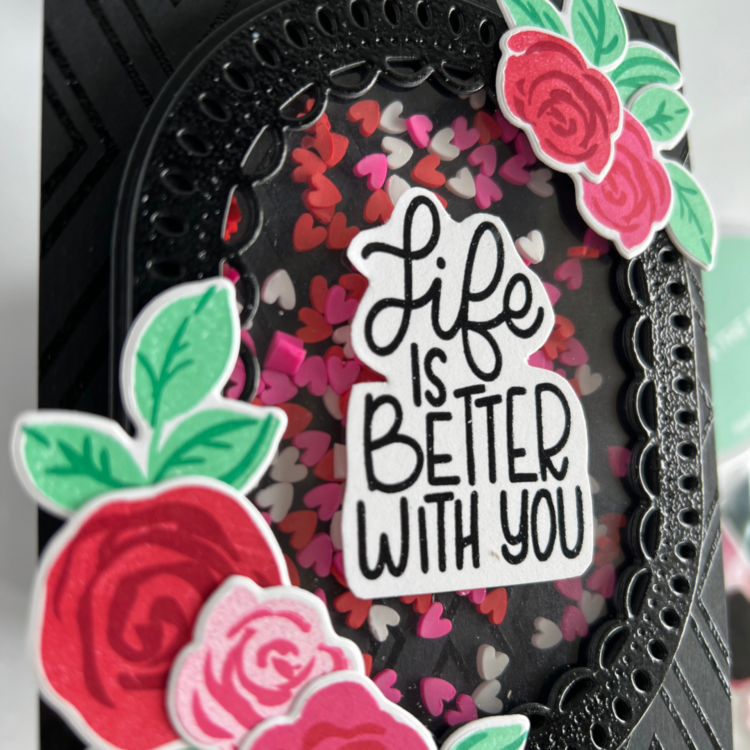 Love &amp; Lace Shaker Card