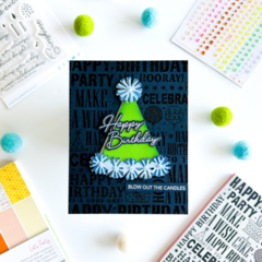 Party Hat Birthday Card with Masculine Vibe