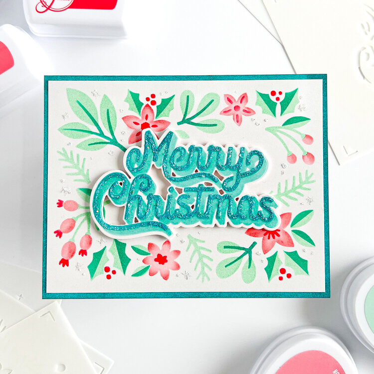 Spellbinders Merry Christmas Layered Stencils