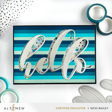 Washi Tape Shaker Card