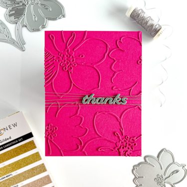 Bright Pink Die Cut Background