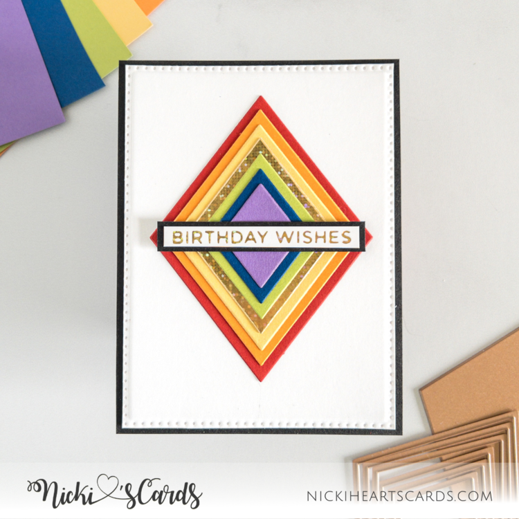 Clean and Simple Rainbow Birthday Wishes