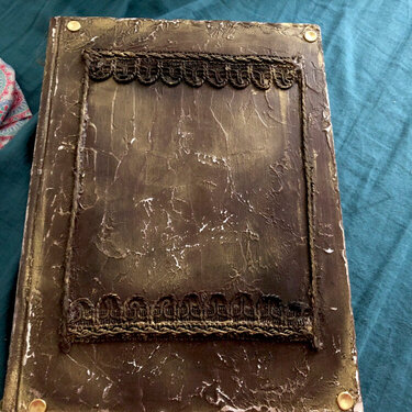 Huge vintage style handmade writing book