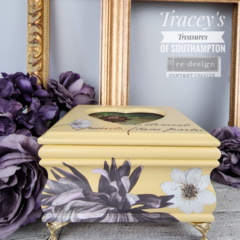 Redesign 'Dark Floral' Furniture Transfer Inspiration by Tracey's Treasures Of Southhampton