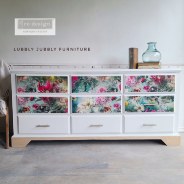 Redesign &#039;Adelina&#039; Decoupage dcor tissue Inspiration by Lubbly Jubbly Furniture