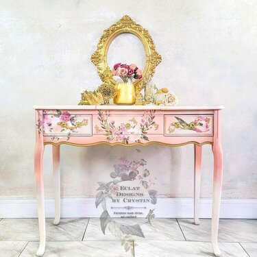 Redesign Strawberry Parfait Vanity by Eclat Designs by Crystin