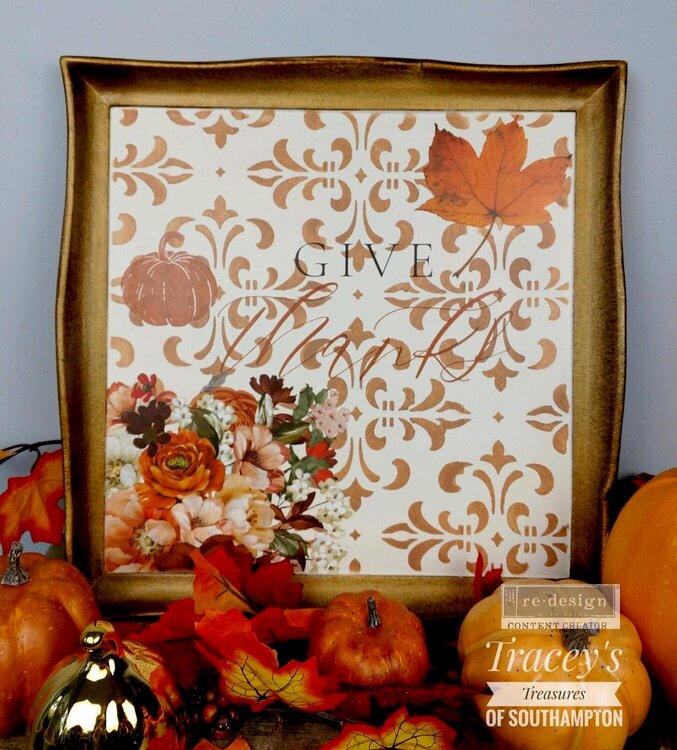 Redesign Modern Damask Stick and Style Stencil Inspiration by Traceys Treasures of South Hampton