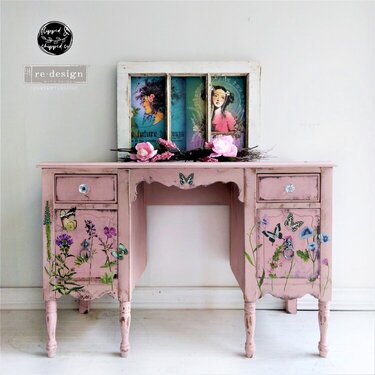 Redesign &#039;Butterfly Oasis&#039; Decor Transfer Inspiration by Flipped &amp; Chipped Co.