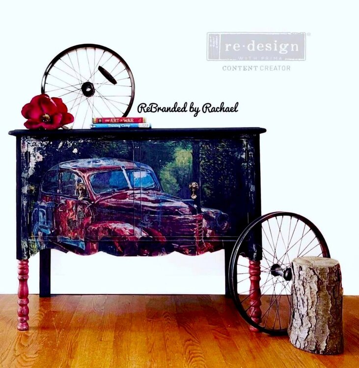 Redesign &#039;This Rustic Car&#039; Decor Rice Paper by Rebranded By Rachael